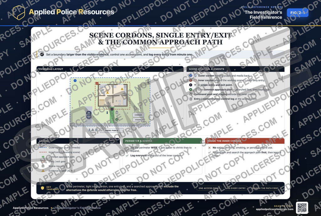 Scene Cordons Single Entry & Exit and the Common Approach Path — watermarked preview