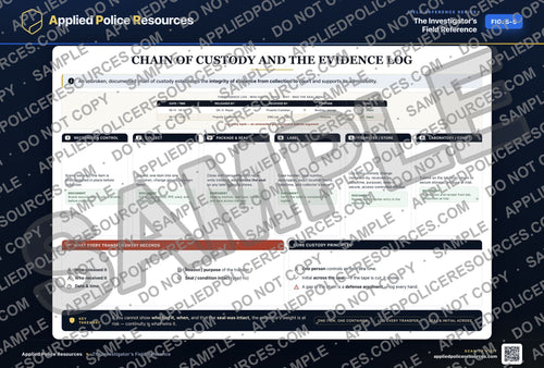 Chain of Custody and the Evidence Log — watermarked preview