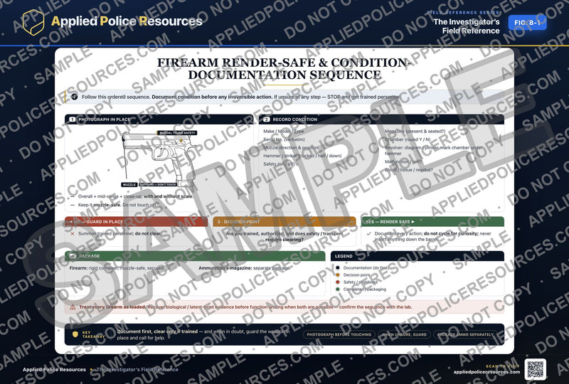 Firearm Render-Safe and Condition-Documentation Sequence