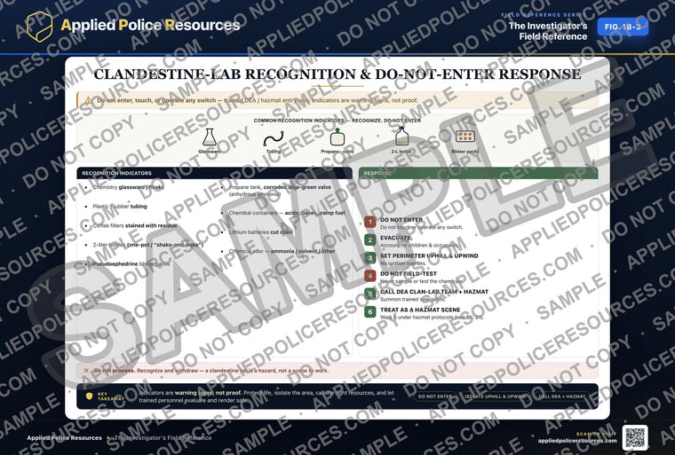 Clandestine-Lab Recognition & Do-Not-Enter Response