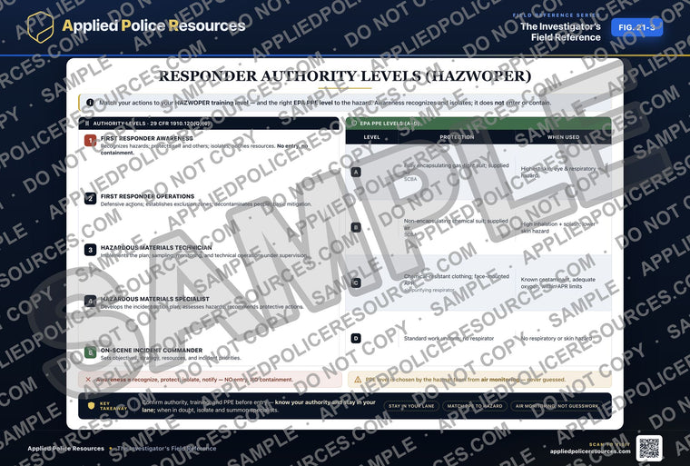 Responder Authority Levels (HAZWOPER)