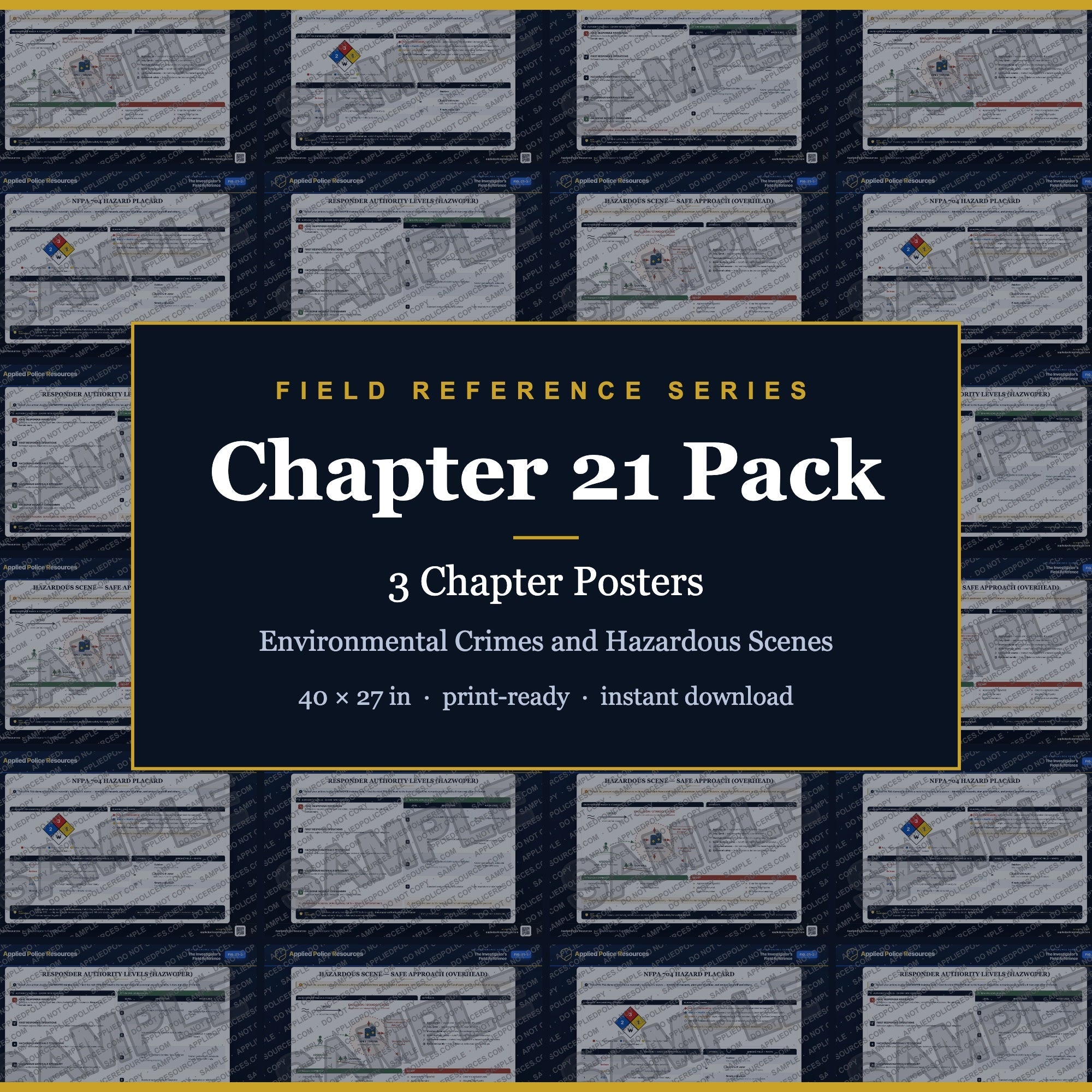 Chapter 21 Poster Pack — Environmental Crimes and Hazardous Scenes (Field Reference Series)