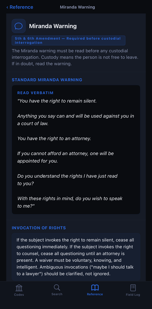 Verbatim Warnings